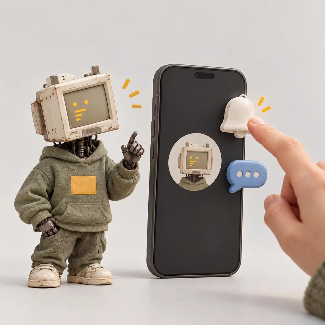 A Runtime call and notification asking for a human decision
